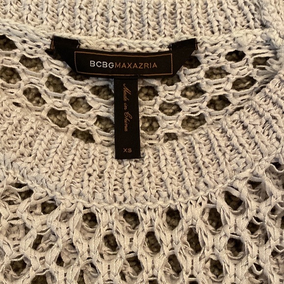 BCBGMaxazria Top Kara BatWing Crochet Size XS - Picture 3 of 8